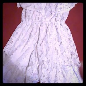 White lace dress